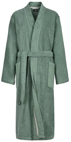 Cawö Damenbademantel Kimono aus 100% Baumwolle - Bademantel in Kimono-Form, aus hochwertiger Baumwolle, mit Gürtel und Kimono-Kragen, ideal für entspannte Stunden zu Hause.