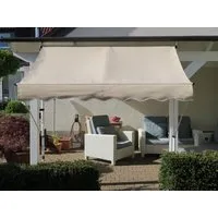 Grasekamp Klemmmarkise (sand, 250x130 cm) - Markisen – Schnelle Montage ohne Bohren, ideal für Balkon oder Terrasse, leichtes Ein- und Ausfahren durch Kurbelantrieb.