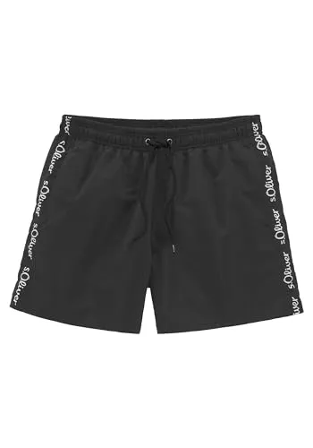 Badeshorts S.OLIVER Herren M, schwarz von s.Oliver