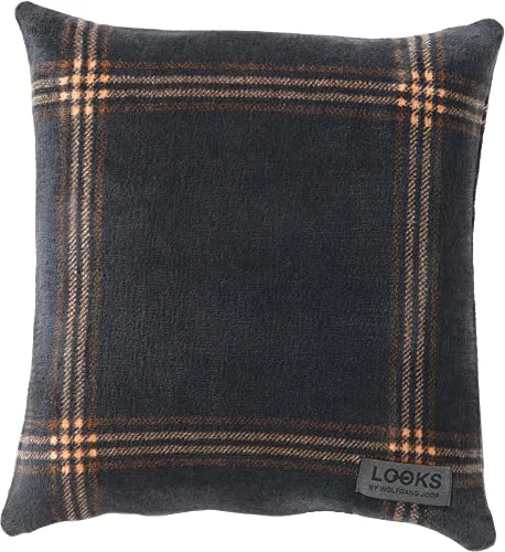 Looks by Wolfgang Joop Kissenhülle grau/orange Größe 50x50 cm