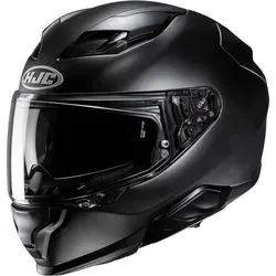 HJC F71 Integralhelm schwarz, XXL - Sicher und komfortabel - Motorradhelm mit klarem Visier, integrierter Sonnenblende und komfortablem, waschbarem Innenfutter. Ideal für sicheres Fahren mit Bluetooth-Vorbereitung.