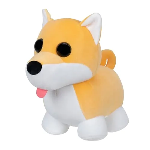 Adopt Me! AME0103-20 cm Plüsch - Shiba-Inu, offizielles Plüsch mit Spielcode