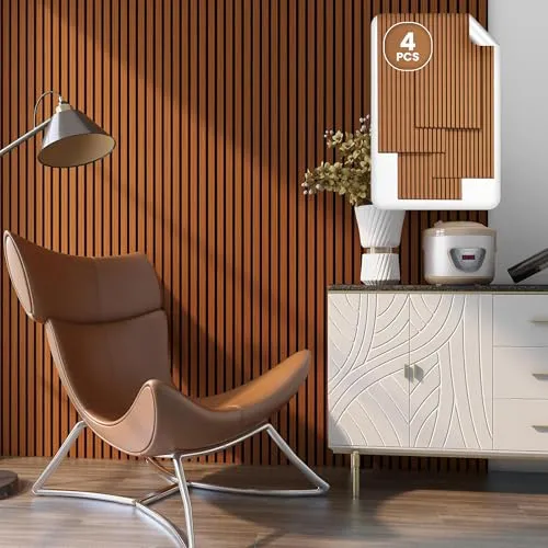 NEU.HOLZ Akustikpaneele Holz in braun von neu.holz