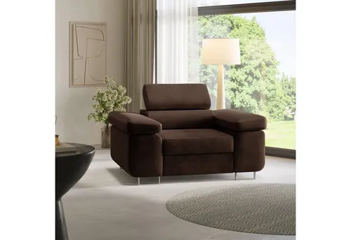 Masseno Ohrensessel Calvo M – Komfortabler Lounge Sessel mit Armlehnen - Erlebe höchsten Sitzkomfort mit ergonomischer Rückenlehne und weicher Polsterung. Ideal für Wohnzimmer, Schlafzimmer oder Arbeitszimmer. Pflegeleichter Stoff in modernem Design – perfekt für jeden Wohnstil.