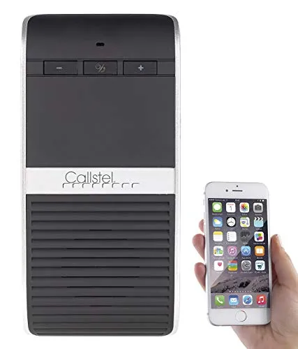 Callstel Kfz Freisprechanlagen: Solar-Kfz-Freispechsystem, kabellos, Bluetooth 4.0, Multipoint, DSP (Autofreisprecheinrichtung, Solar-Freisprecheinrichtung, Zigarettenanzünder)