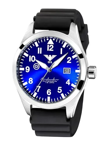 KHS Airleader Steel Automatic KHS.AIRSABLU.DB mit Taucherband Schwarz