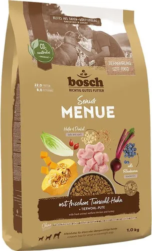 Bosch MENUE Senior Huhn mit Dinkel und Hafer 1kg von Bosch