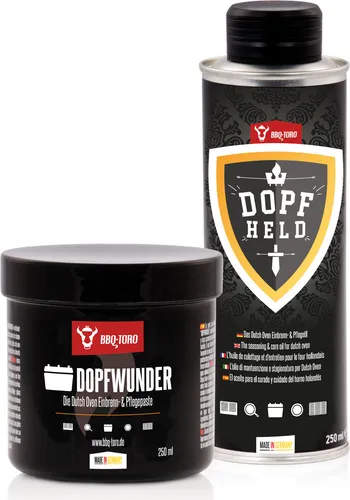 BBQ-Toro Dutch Oven Pflege Set | DOPFWUNDER & DOPFHELD von BBQ-Toro