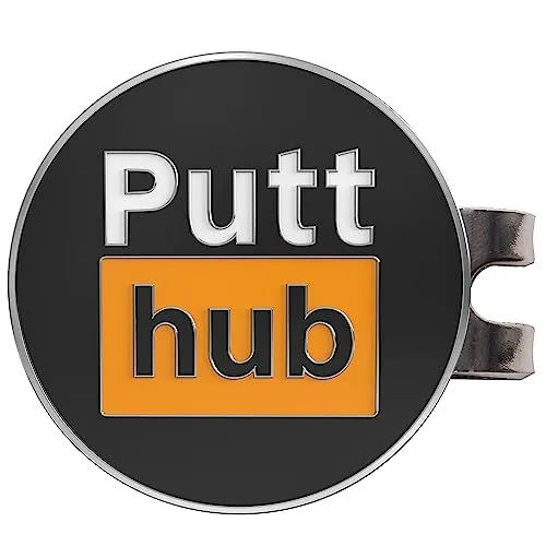 Shanker Golf PuttHub Ballmarker, lustiger Golfballmarker, Hut-Clip, lustiges Golfzubehör, magnetischer Golfballmarker, unhöfliches Golfball-Marker-Werkzeug, das perfekte lustige Golfgeschenk für