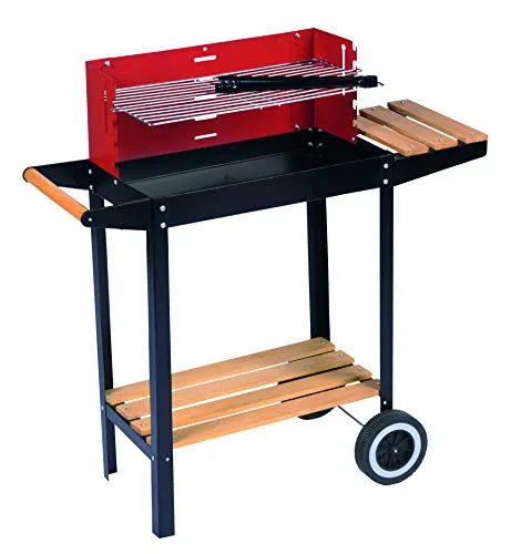 BBQ Collection Holzkohlegrill auf Rädern 83x28x83cm