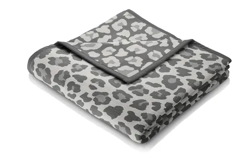 Biederlack Wohndecke Leo grau dunkelgrau 150 x 200 cm von Biederlack