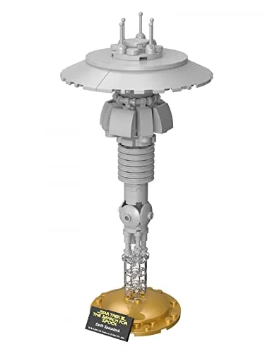 BlueBrixx Pro Star Trek Earth Spacedock – Miniatur-Modellbausatz für Erwachsene & Kinder, 129 Klemmbausteine, Detaillierte Replika aus „Auf der Suche nach Mr. Spock“, 100% kompatibel, 104566