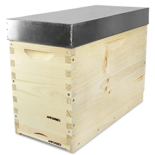 APIFORMERS Dadant US Ablegerkasten - Hochwertiger Imkereibedarf aus Weymouthskiefer - Kästen & Zubehör, stabil und langlebig aus unbehandelter Weymouthskiefer für das Wohl Deiner Bienen. Fertig montiert und nachhaltig produziert.