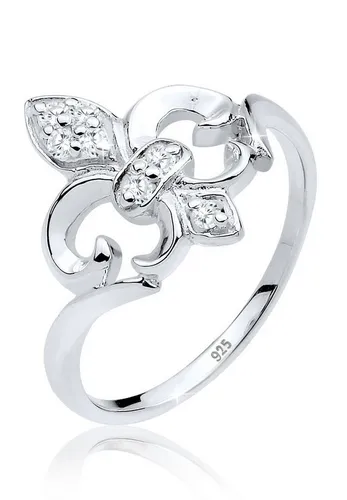 Elli Fingerring Lilie Zirkonia 925 Silber, Cocktailring von Elli
