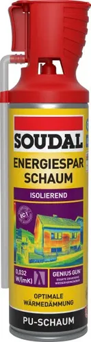 Soudal 1K Energiesparschaum Genius Gun 500 ml Bauschaum