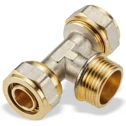 Pipetec Schraub-T-Stück mit Außengewinde 20x2 - 3/4