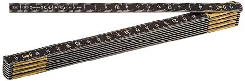Metrica Zollstock 21036, Aluminium, 2m - Maßstab aus wetterfestem Aluminium, ideal für den Außeneinsatz. Mit 10 Gelenken und präziser Skalierung für exakte Messungen.