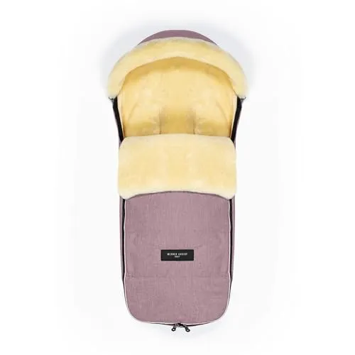 Werner Christ Baby Fußsack LADIS für klappbare Kinderwagen - Hochwertiger Lammfellfußsack LADIS für YOYO® von Babyzen®. Inkl. praktischer Tasche für einfachen Transport. Flexibel einsetzbar – ideal für alle Jahreszeiten und schützt vor Kälte und Wind.