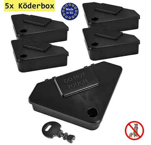 Petigi Lebendfalle 1-30x Köderbox Mäuseköderbox Köderstation Mäusefalle Mausefalle Falle