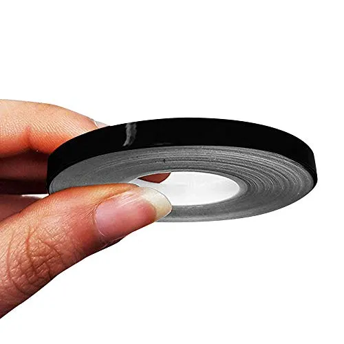 4R Quattroerre.it 10468 Trim Stripes Klebestreifen für Autos, Schwarz, 5 mm x 10 mt