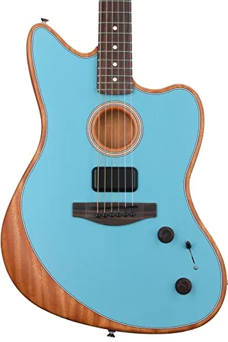 Fender Acoustasonic Player Jazzmaster Ice Blue - Westerngitarre