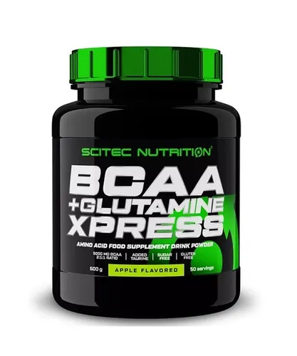 Scitec Nutrition BCAA + Glutamine Xpress (600 g, Wassermelone) - Sportnahrung mit 5 g BCAA und 5 g Glutamin pro Portion, ideal zur Auffüllung der Aminosäurespeicher während oder nach dem Training. Gluten- und zuckerfrei für eine gesunde Ernährung.
