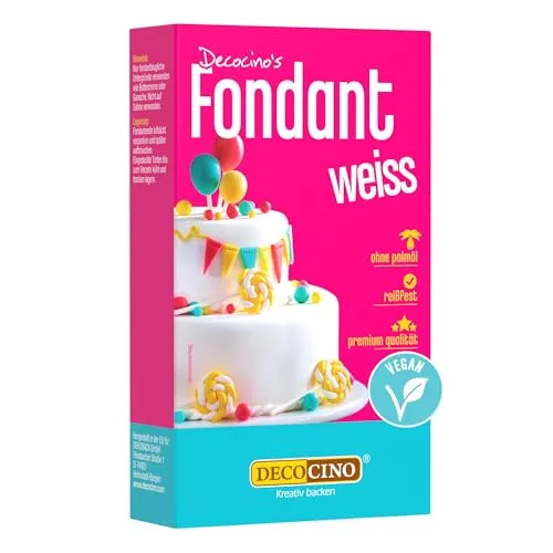 Decocino Fondant, Weiss, 250 g (1er Pack) von DECOCINO