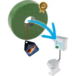 tecuro WasserFix Magnetring G-1800 mit eingebautem Magnet - verringert Verkalkungen in Spülkästen