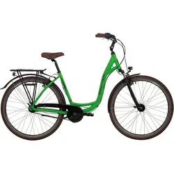 Panther Cityrad 28 Zoll, 7-Gang Shimano, grünes Citybike