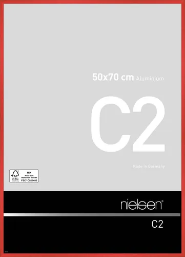 Nielsen Alurahmen C2 50x70 cm in tornado rot in rot von Nielsen