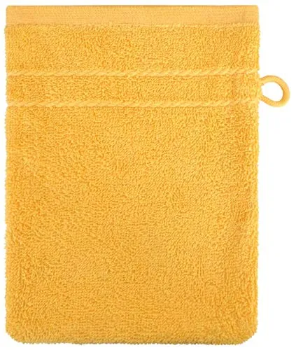 Dyckhoff Waschhandschuh Kristall Goldgelb 16 x 21 cm in gold von Dyckhoff GmbH