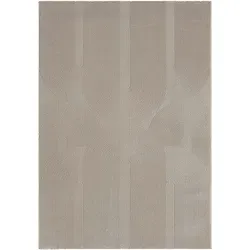 merinos Teppich Sign 1904 - Rechteckiger Teppich aus 100% recyceltem Polyester, mit geometrischem Design und 12 mm Höhe, ideal für ein stilvolles Wohnzimmer.