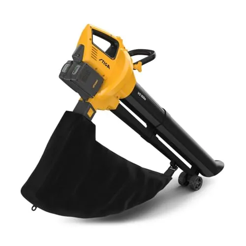 STIGA VS 100e 3in1 Laubsauger - Laubbläser, Häcksler mit 2X 20V Akku, kabellos und vielseitig für mühelose Gartenarbeit