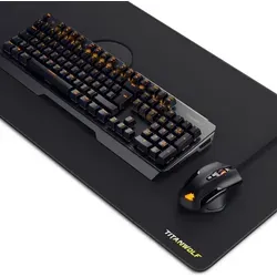 Titanwolf Gaming Set: Mechanische Tastatur, Maus & XXL Mauspad - Tastatur-Sets mit Aluminium-Gehäuse, RGB-Beleuchtung und 105 mechanischen Tasten für präzises Gaming. Das XXL Mauspad sorgt für optimale Kontrolle und kann in der Maschine gewaschen werden.