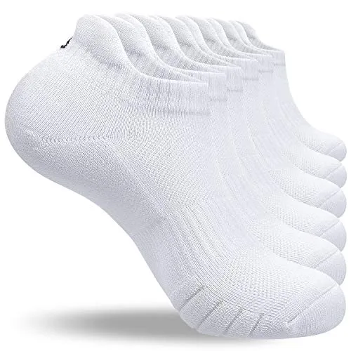 anqier 6 Paar Sneaker Socken Herren 43-46 Damen 39-42 Sportsocken Baumwolle