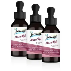 Nimm 3, zahl 2 Aktion Liposomale Maca Rot Tropfen hochdosiert - 3000mg Maca Rot pro Tag (270.000mg Maca Rot in 3 Flaschen) - Keto MCT Öl C8 & C10