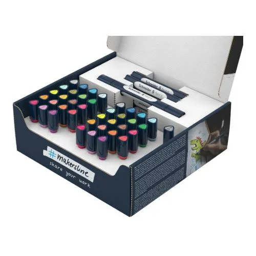 Schneider Paint-It 040 Brush-Pens Set, 52-teilig