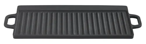 GSW Grillplatte Black Iron BBQ (1-St) – Gusseisen für alle Grillarten - Die GSW Black Iron BBQ Grillplatte ist ideal für Grill, Feuer und Backofen. Sie überzeugt mit robuster Gusseisen-Qualität, gleichmäßiger Wärmeverteilung und einer praktischen Wendeplatte für vielseitigen Einsatz.