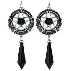 Widmann S.r.l. Kostüm Satanische Ohrringe, Schwarz schwarz in schwarz von Widmann MILANO Party Fashion