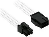 Nanoxia 6-Pin PCI-E Verlängerung - 30 cm - weiß