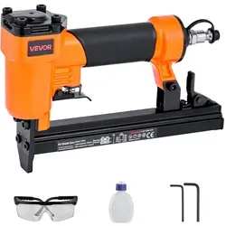 VEVOR Druckluftnagler für Feindrahtklammern - Druckluftwerkzeuge für Holz- und Polsterarbeiten, leicht und langlebig mit großer Magazinkapazität von bis zu 180 Klammern, ideal für Heimwerkerprojekte.