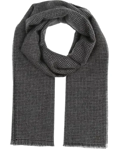 bugatti Modeschal Wollschal mit Schnittfransen - Modeschal aus hochwertiger, mulesing-freier Wolle, ideal für die kalte Jahreszeit und perfekt kombinierbar mit Hemd und Sakko.