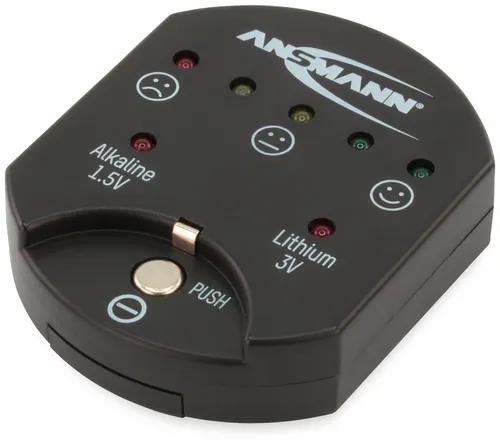 Ansmann Batterietester für Knopfzellen, 1,5V & 3V