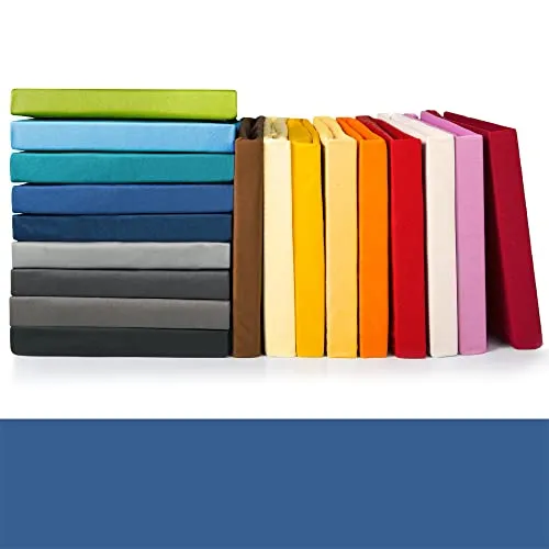 CelinaTex Jade Spannbettlaken 140x200-160x200 cm royal blau Microfaser Spannbetttuch Jersey Bettlaken