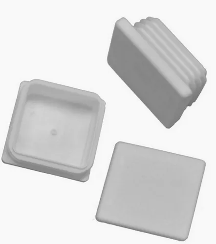 Walter Bethke GmbH & Co. KG Anhänger 20x Lamellenstopfen Vierkantrohrstopfen 30x30 mm (Außen) Stopfen WEISS