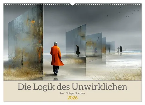 CALVENDO Wandkalender Die Logik des Unwirklichen 2026 - Kreativer Wandkalender im A2-Format mit Spiralbindung, ideal für die Wandgestaltung. 14 kunstvolle Seiten bringen frischen Wind in Ihr Zuhause.