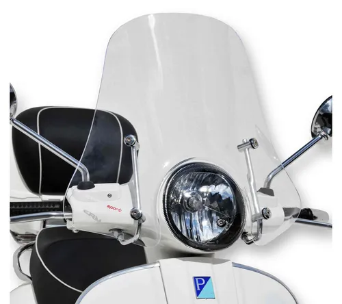 ERMAX Scooterscheibe Sportivo für VESPA GTS 250 (2008-2016) - Windschilder für Straßenmotorräder, mit vorgebohrten Befestigungslöchern für einfache Montage und 2 Jahre Herstellergarantie von ERMAX.