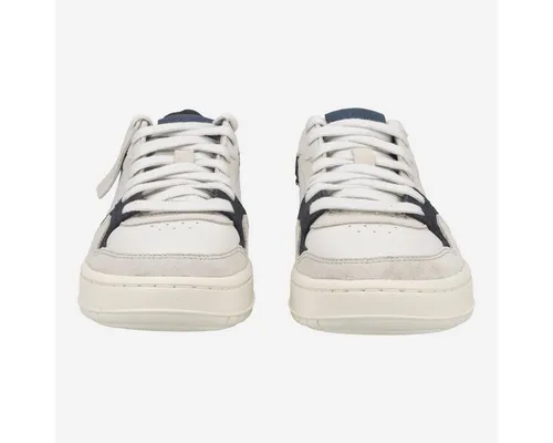 Clarks Herren Courtlite2 Lo Sneaker - Navy Combi, 44.5 EU - Herren-Sneaker mit herausnehmbarem Konturkissen-Fußbett für optimalen Komfort und leichter EVA-Sohle für müheloses Gehen.