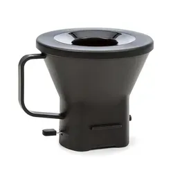 Klarstein Grande Gusto Ersatz-Kaffeefilterhalterung mit Deckel BPA-frei schwarz Schwarz