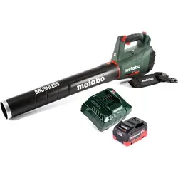Metabo LB 18 LTX BL Akku Laubbläser 18 V Brushless mit 5,5 Ah Akku - Laubgeräte: Leistungsstarker Akku-Laubbläser mit 650 m³/h Luftvolumen, bürstenlosem Motor für hohe Leistung und lange Laufzeit, ideal für lärmsensible Bereiche.